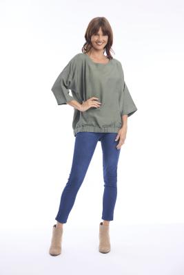 Military Linen Top