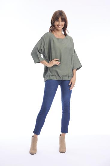 Military Linen Top