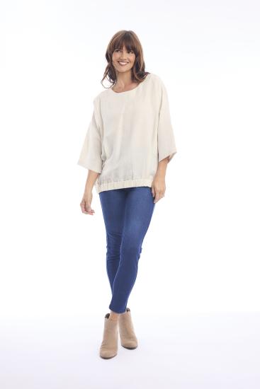 Natural Linen Top