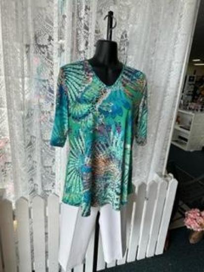 Tropical Print Ladies Top