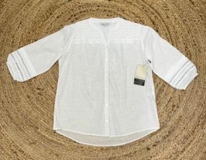 Tilda White 3/4 Sleeve Shirt