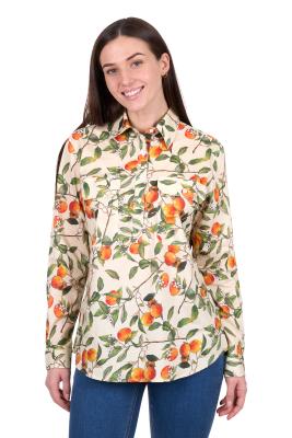 Zia Women's Half Placket Long Sleeve Shirt
